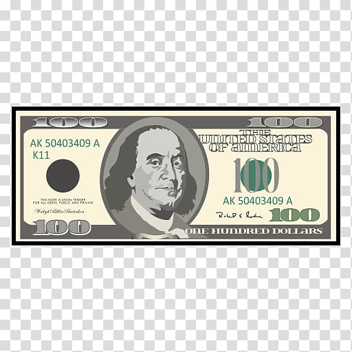 Cash United States one hundred-dollar bill United States Dollar United States one-dollar bill Money, hourglass sand transparent background PNG clipart