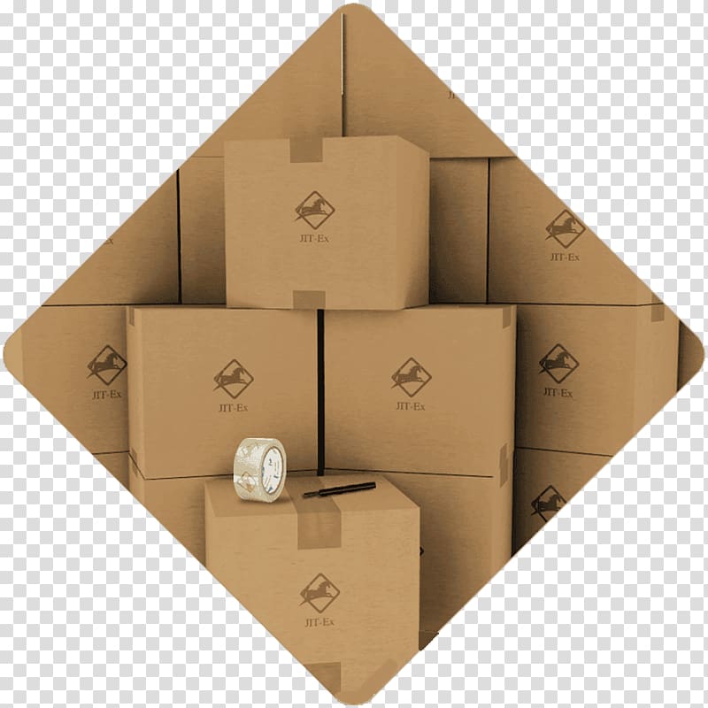 Packaging and labeling Mover Cardboard box Relocation, just in time logistics process transparent background PNG clipart