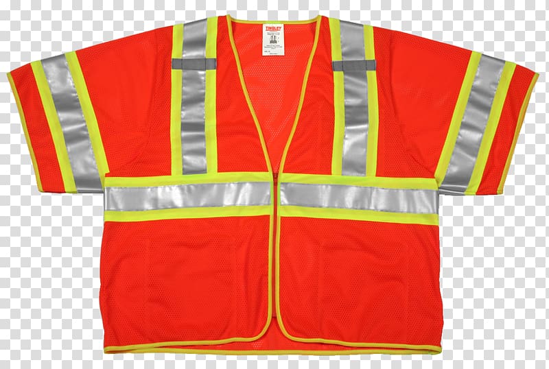 High-visibility clothing Personal protective equipment Outerwear Waistcoat, red zipper vest transparent background PNG clipart