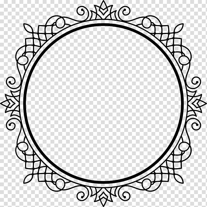 , continental circular border ornamentation transparent background PNG clipart