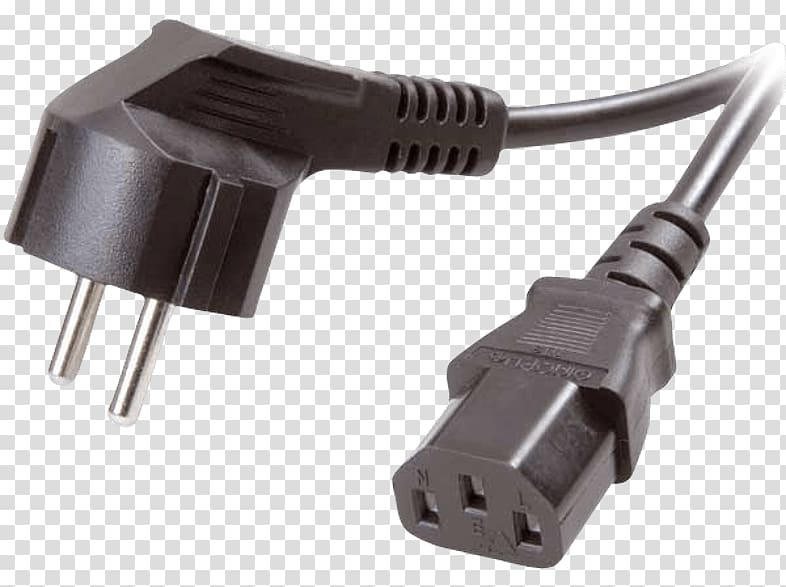 Electrical cable Power cable Computer Power Converters AC power plugs and sockets, Computer transparent background PNG clipart