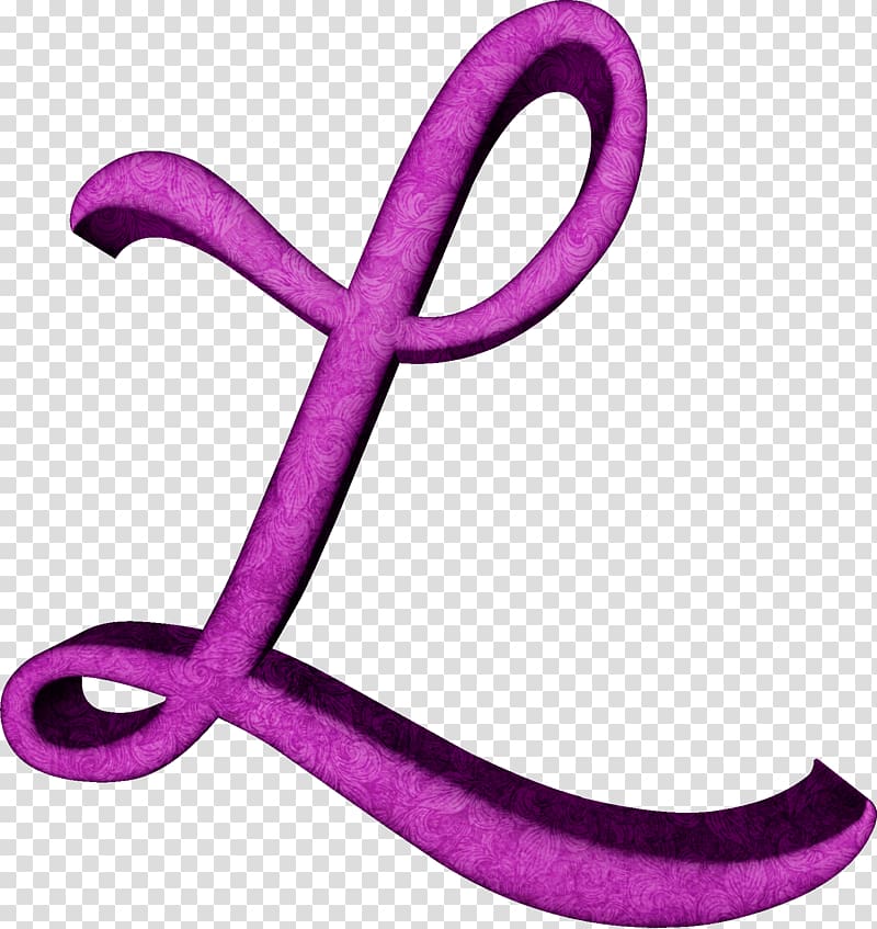 Letter Alphabet Cursive Portable Network Graphics, purple transparent background PNG clipart