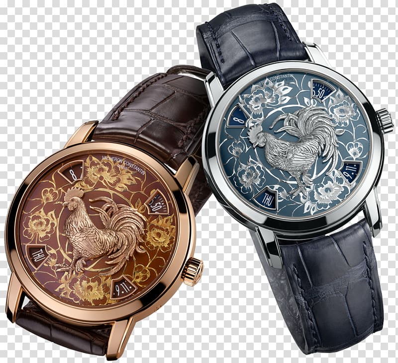 Vacheron Constantin Watchmaker Clock Tour de I'lle, watch transparent background PNG clipart