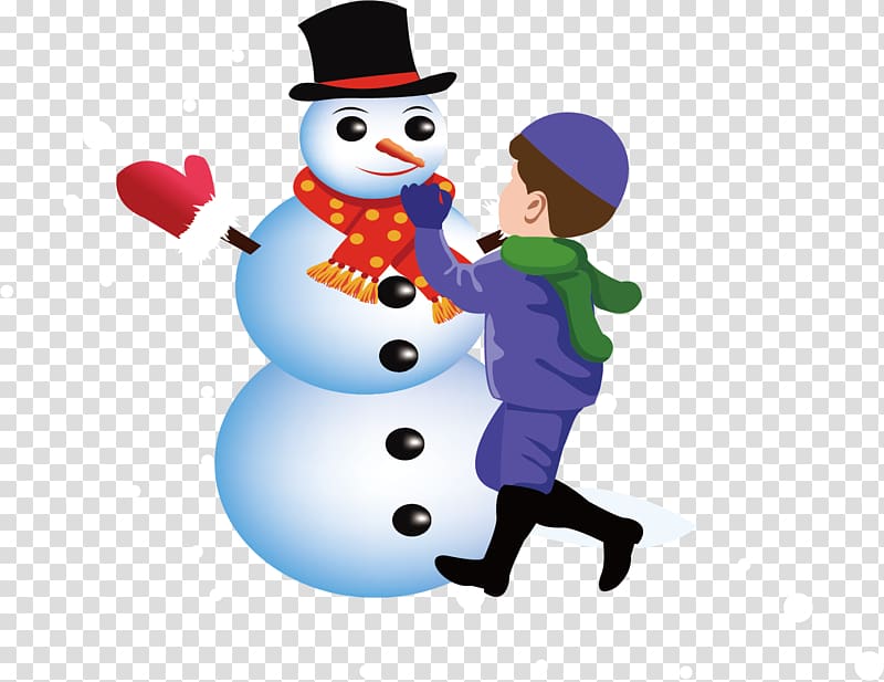 Different Seasons Snowman Drawing, Children\'s creative snowman winter transparent background PNG clipart