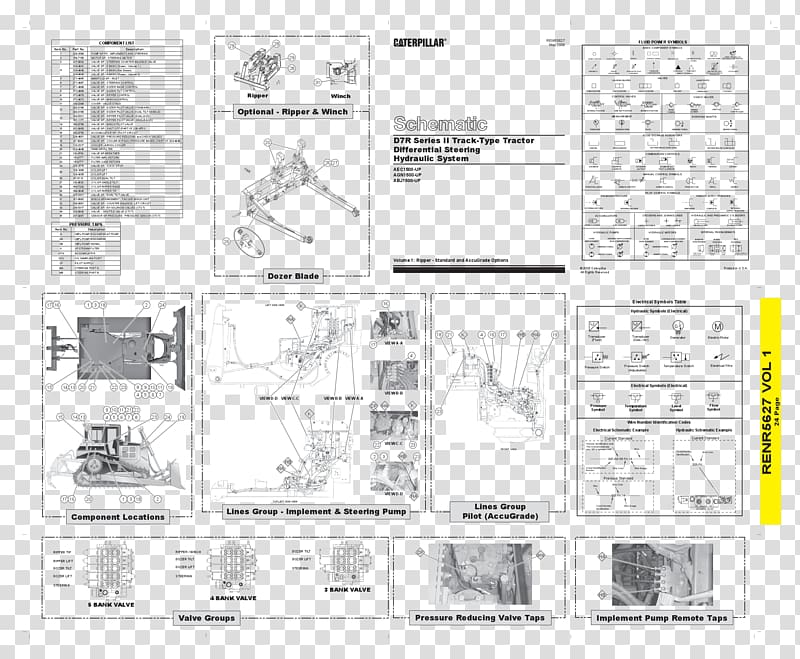 Caterpillar Inc. Hydraulics Valve Hydraulic circuit Hydraulic drive system, bulldozer transparent background PNG clipart