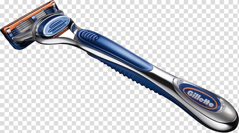 blue and gray Gillette shaver, Safety razor Shaving Gillette Hair clipper, Gillette razor transparent background PNG clipart