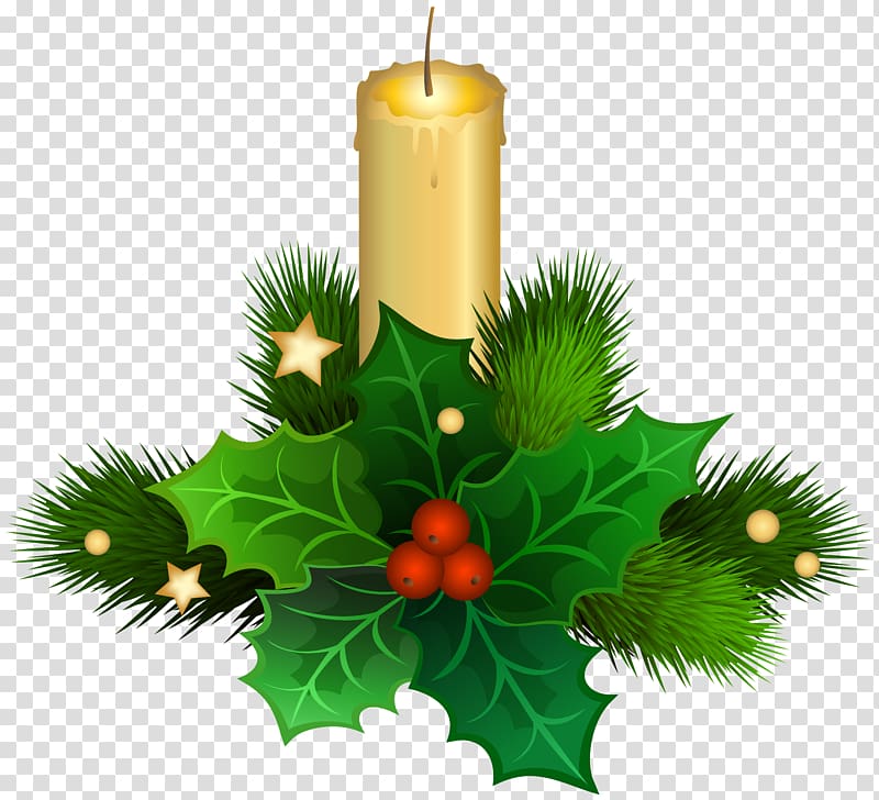 Christmas decoration Candle Christmas ornament , candles transparent background PNG clipart