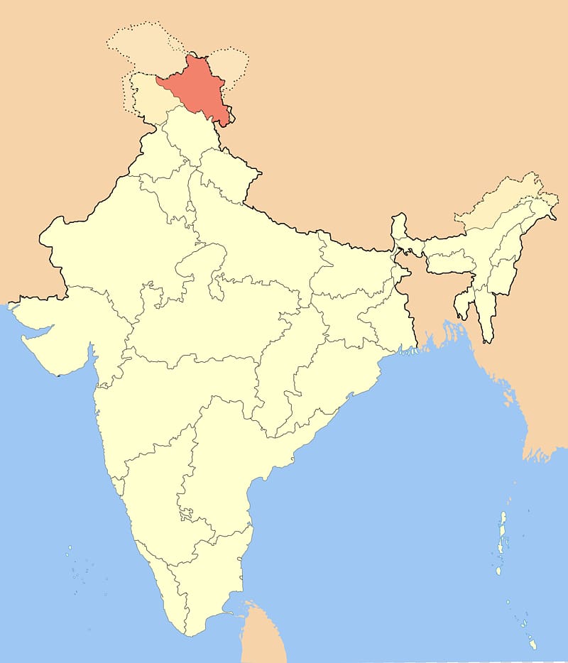 South India Ladakh States and territories of India Map Geography, India transparent background PNG clipart