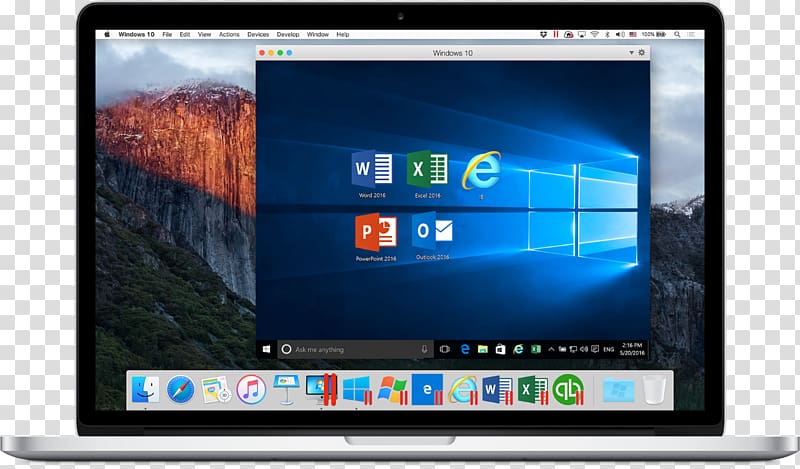 Parallels Desktop 9 for Mac Computer Software macOS Virtual machine, Desktop PC transparent background PNG clipart