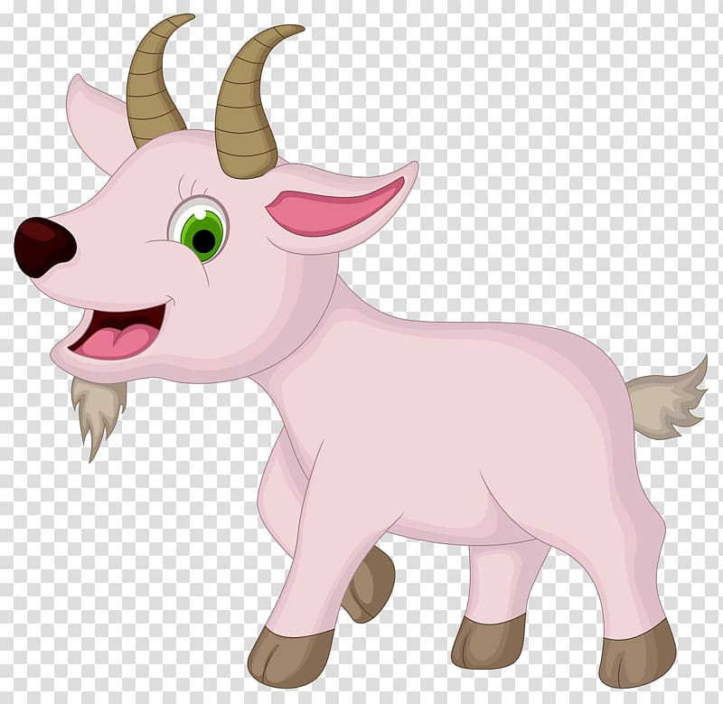 Goat Sheep Cartoon Farm, little goat transparent background PNG clipart