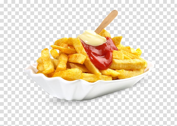 French fries Doner kebab Fry sauce Mayonnaise Currywurst, salad transparent background PNG clipart