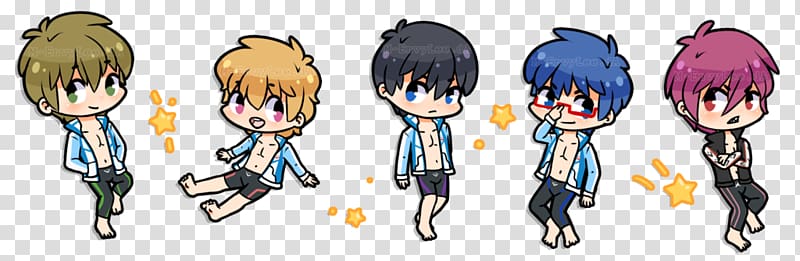 Anime Haruka Nanase Aiichiro Nitori Chibi Mangaka, Anime transparent background PNG clipart