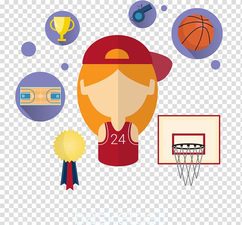 Basketball Euclidean Icon, basketball team transparent background PNG clipart