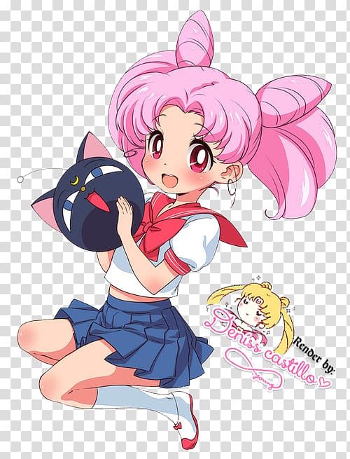 Chibiusa Sailor Moon Luna Sailor Venus Sailor Mars, moon girl transparent background PNG clipart