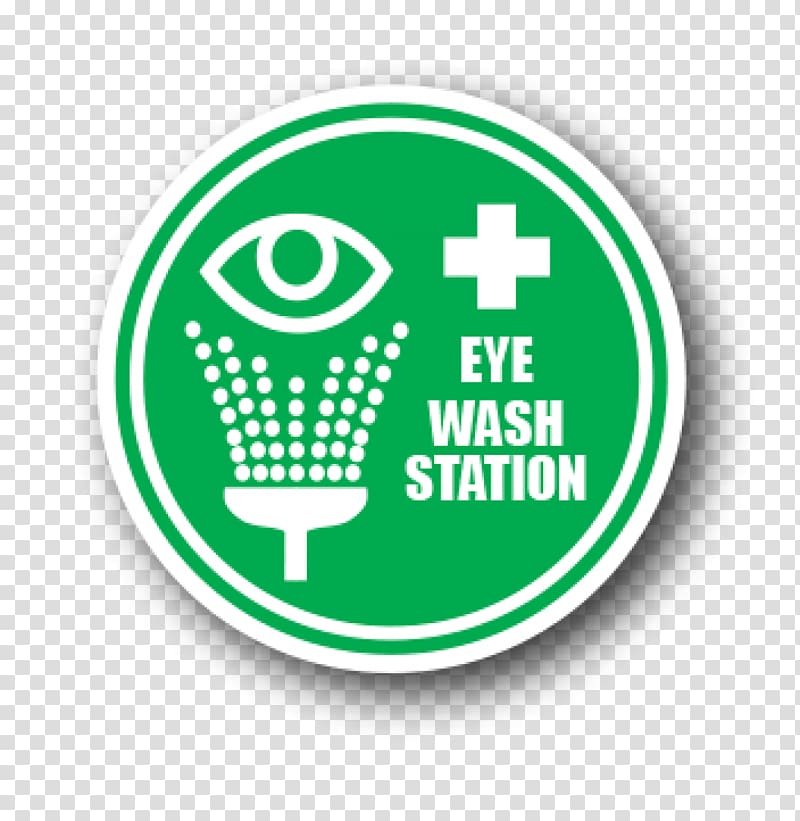 Eyewash station Safety Sign, Clean Cv transparent background PNG clipart