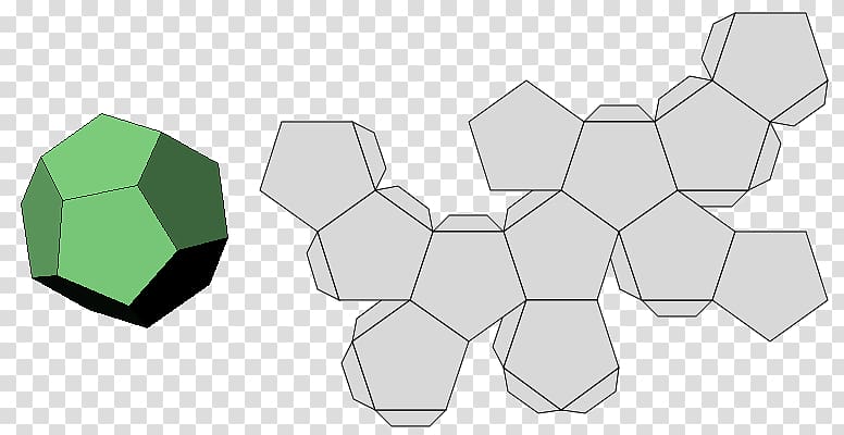 Polyhedron Net Dodecahedron Geometry, others transparent background PNG clipart