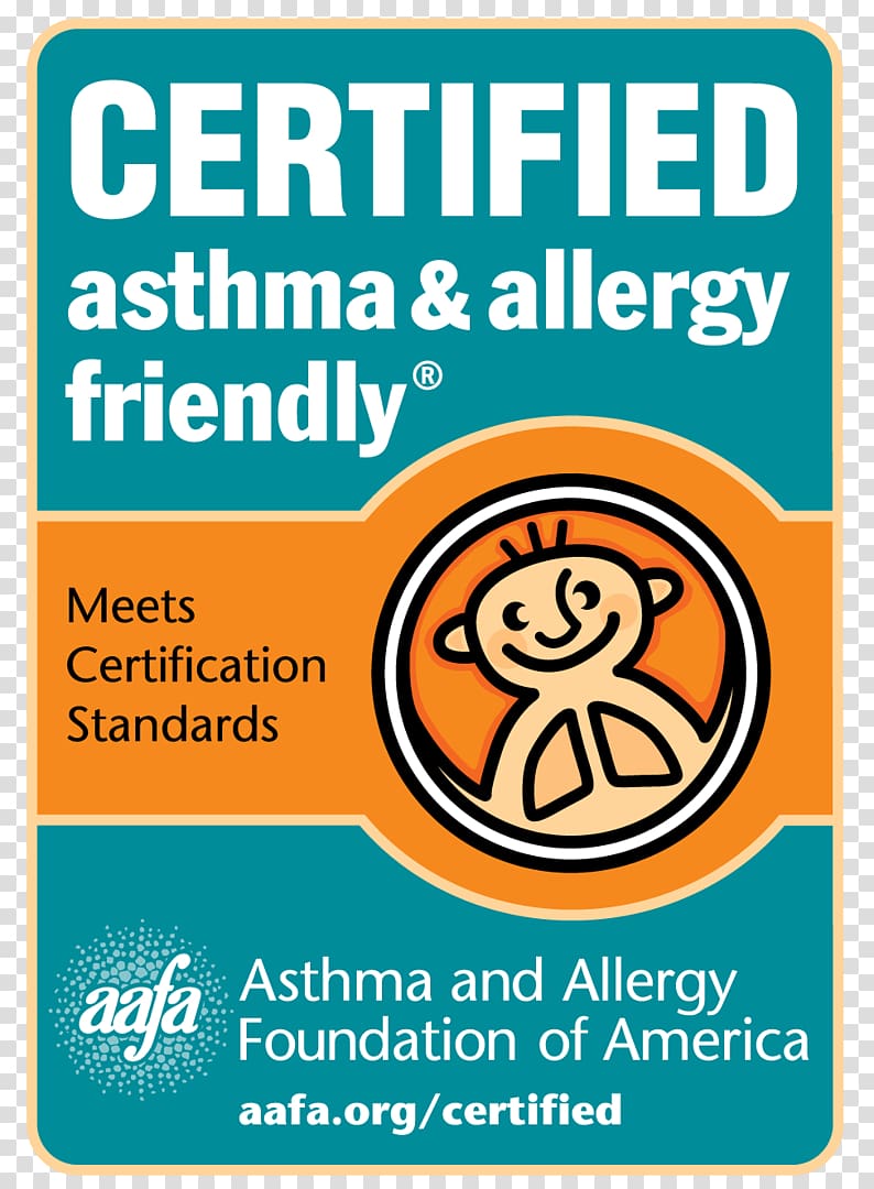 Asthma and Allergy Friendly Asthma and Allergy Foundation of America Certification, coconut grove transparent background PNG clipart