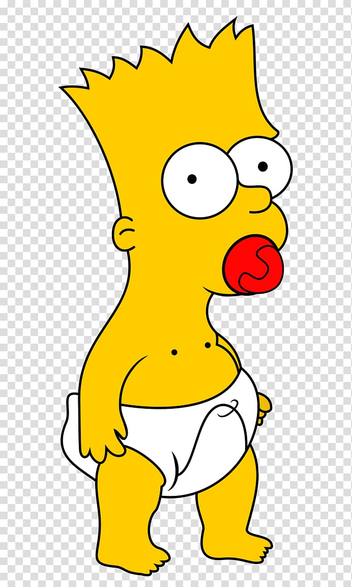 Bart Simpson Lisa Simpson Homer Simpson Maggie Simpson Krusty the Clown, diapers transparent background PNG clipart
