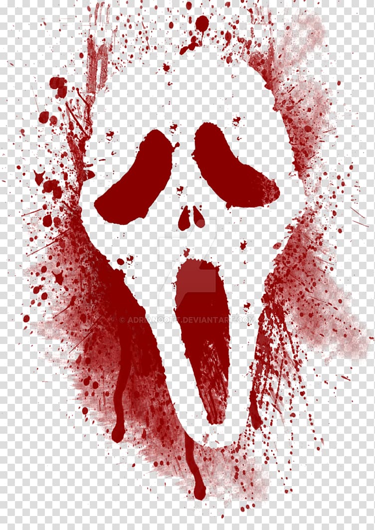 Ghostface Horror icon Film Illustration, ghostface scream transparent background PNG clipart