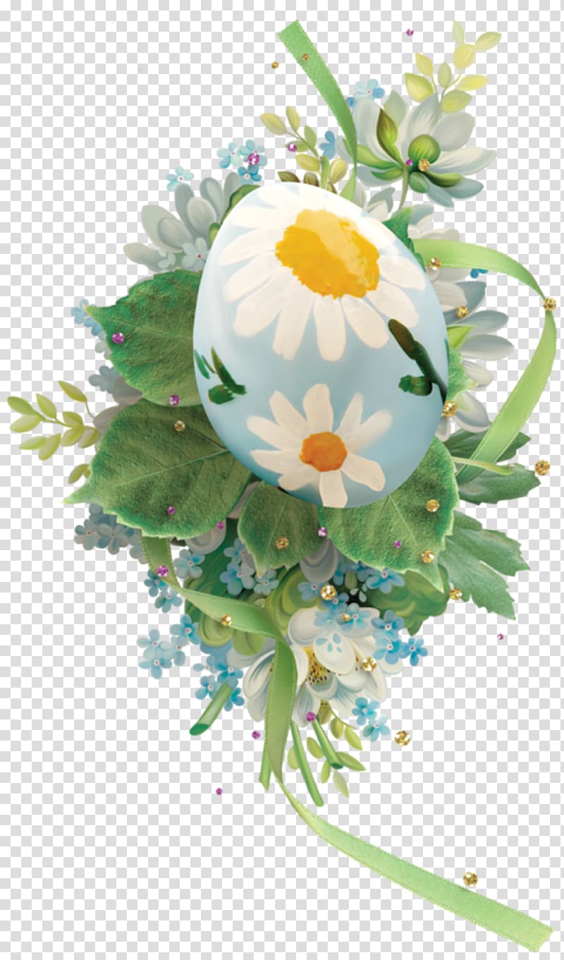 Floral design Easter egg, Easter transparent background PNG clipart