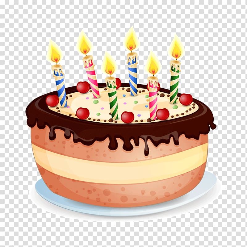 Birthday cake Happy Birthday to You Wish Greeting card, chocolate cake ...