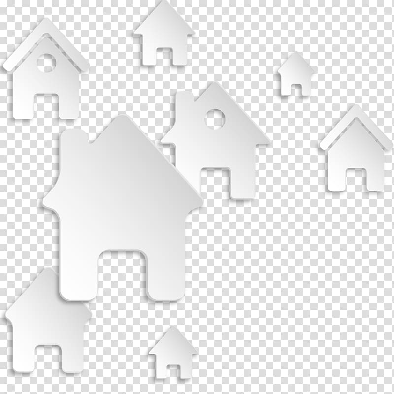 White Structure Pattern, Creative White House transparent background PNG clipart