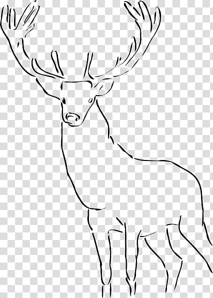 Deer Drawing , deer head silhouette transparent background PNG clipart