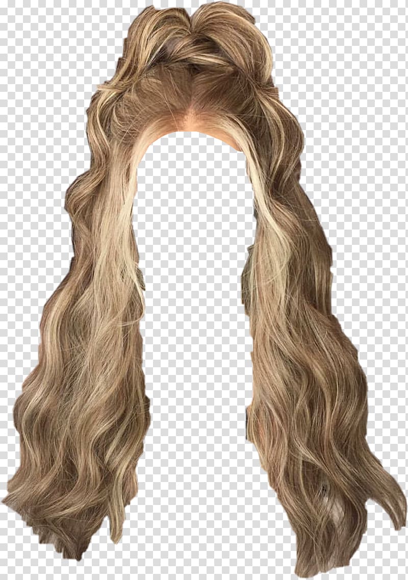 Long hair Blond Wig Hair coloring, hair transparent background PNG clipart
