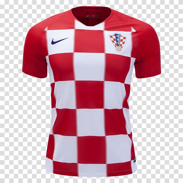 2018 World Cup Croatia national football team Jersey Shirt Nike, shirt transparent background PNG clipart