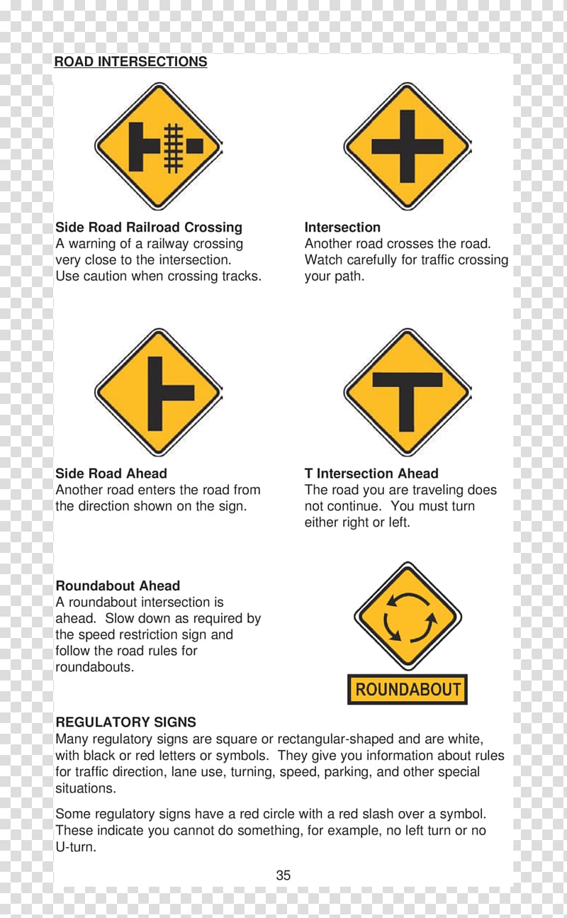 Traffic sign Side road Intersection, road transparent background PNG clipart