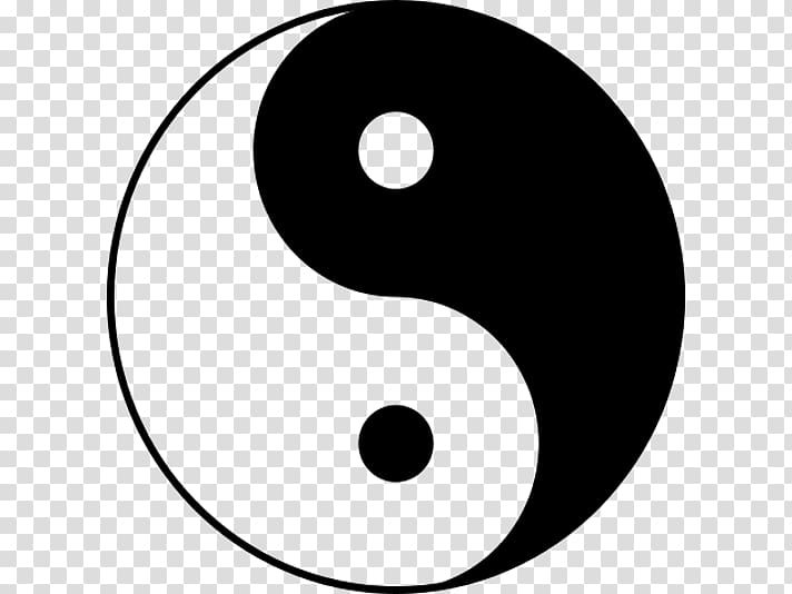 Yin and yang Symbol China Taoism, symbol transparent background PNG clipart