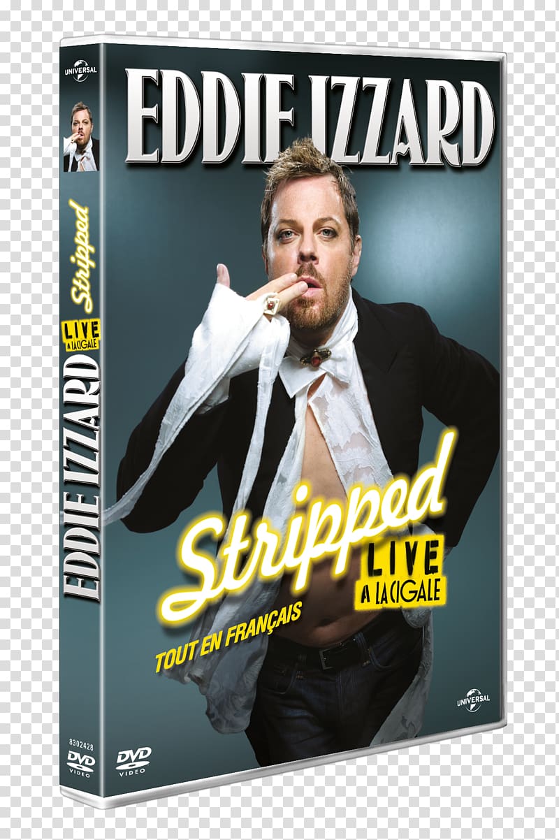 Eddie Izzard: Stripped Stand-up comedy Comedian DVD, dvd transparent background PNG clipart