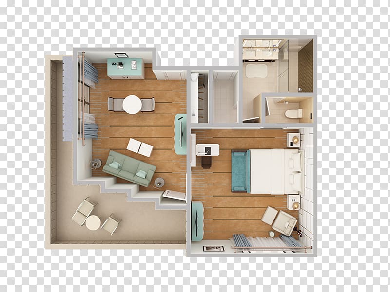 Arizona Biltmore Hotel 3D floor plan Suite Building, bed top view transparent background PNG clipart