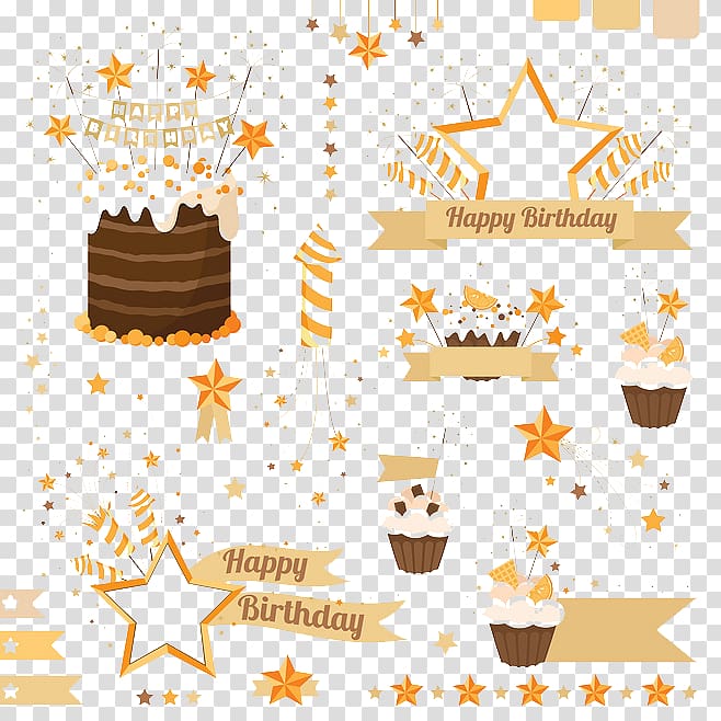 birthday elements transparent background PNG clipart