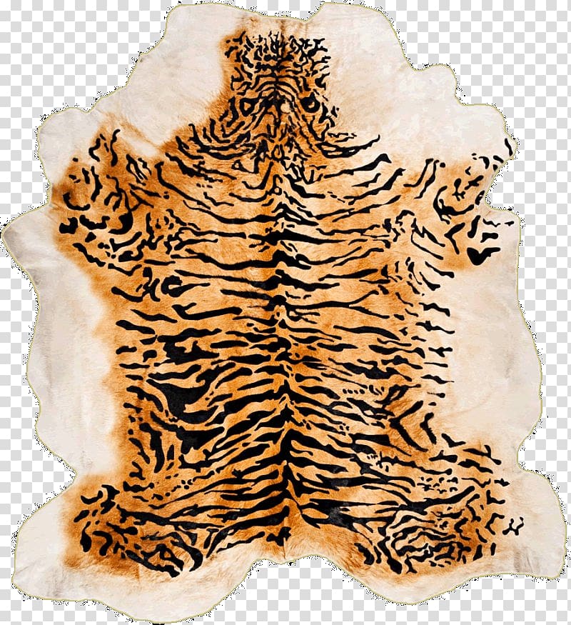 Carpet Cowhide Tibetan rug Tigerfell Heriz rug, watercolor tiger transparent background PNG clipart