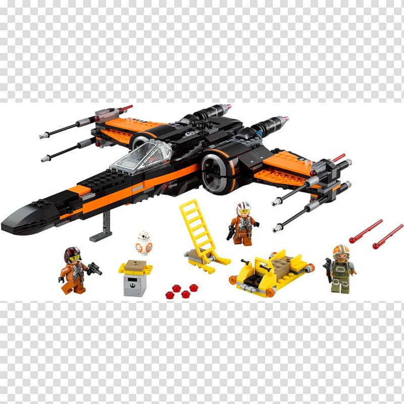 Poe Dameron X-wing Starfighter LEGO 75102 Star Wars Poe\'s X-Wing Fighter Anakin Skywalker, toy transparent background PNG clipart