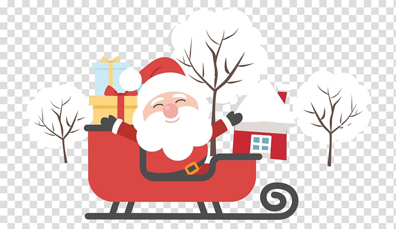 Christmas decoration Santa Claus Bubble tea Edmonton, christmas promotion transparent background PNG clipart