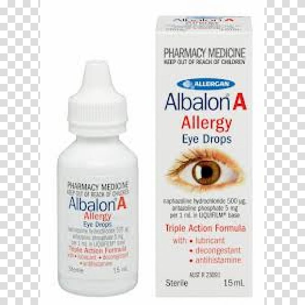 Eye Drops & Lubricants Naphazoline Allergy, water drop skin care transparent background PNG clipart