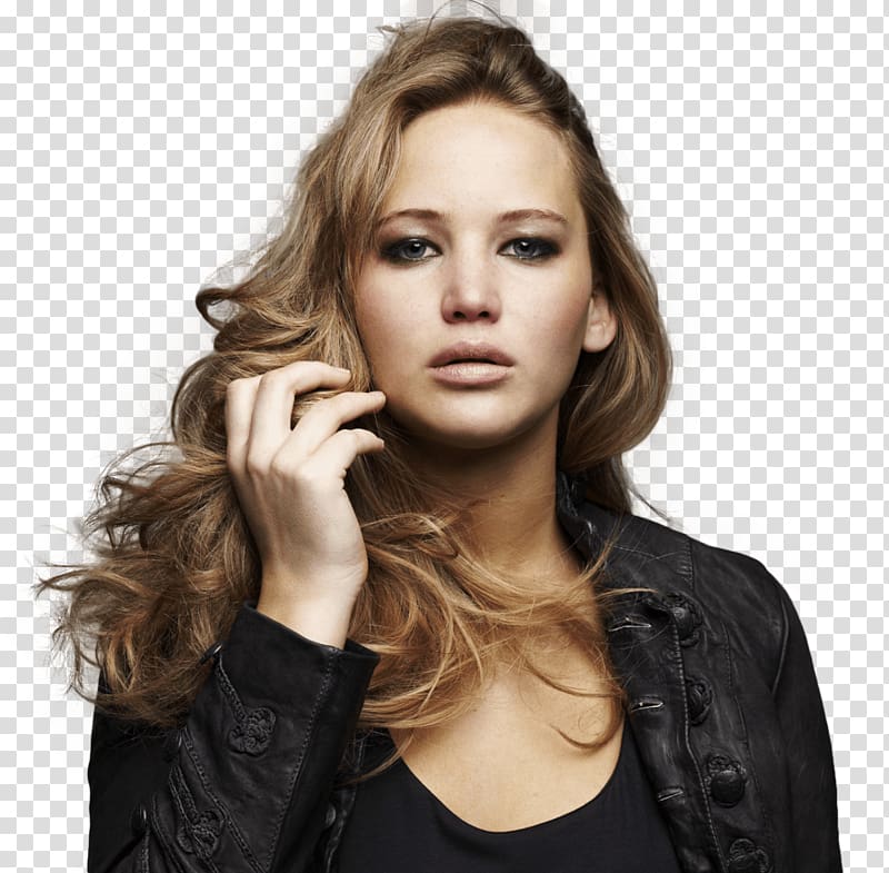 brown haired woman, Jennifer Lawrence Face Close Up transparent background PNG clipart