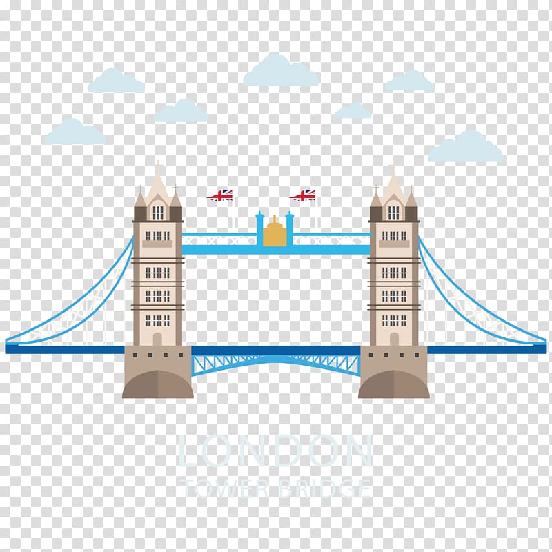 London Bridge Tower Bridge River Thames, Creative material Tower Bridge transparent background PNG clipart