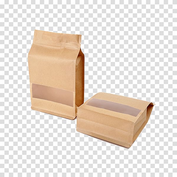 Plastic bag Packaging and labeling Paper bag Kraft paper, kraft paper transparent background PNG clipart