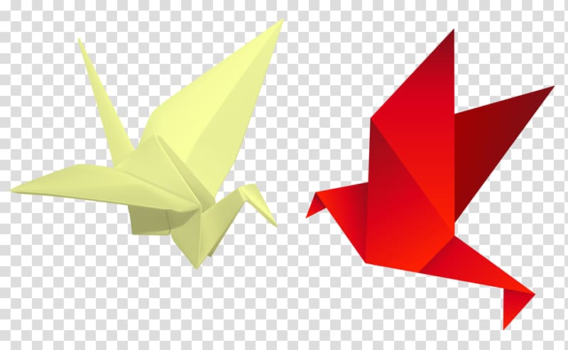 Origami Paper Origami Paper Crane Bird, paper art transparent background PNG clipart