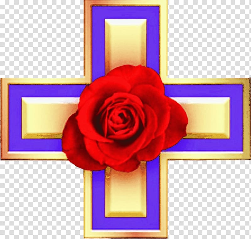 Fama Fraternitatis Cross Rosicrucianism Garden roses Ancient Mystical Order Rosae Crucis, others transparent background PNG clipart