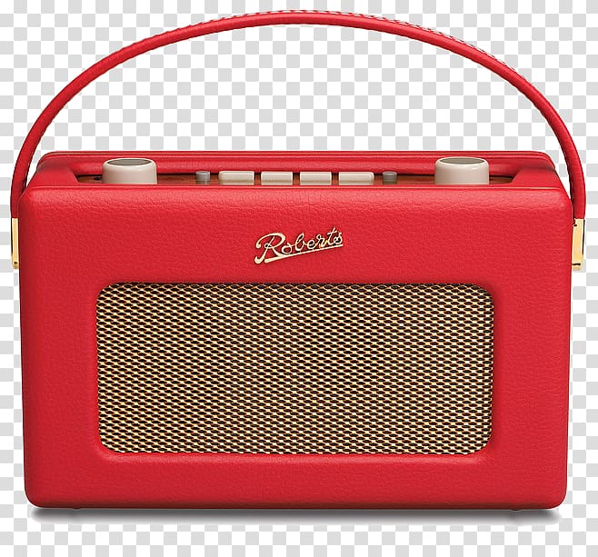 Roberts Radio Digital audio broadcasting Digital radio FM broadcasting, Red Radio transparent background PNG clipart