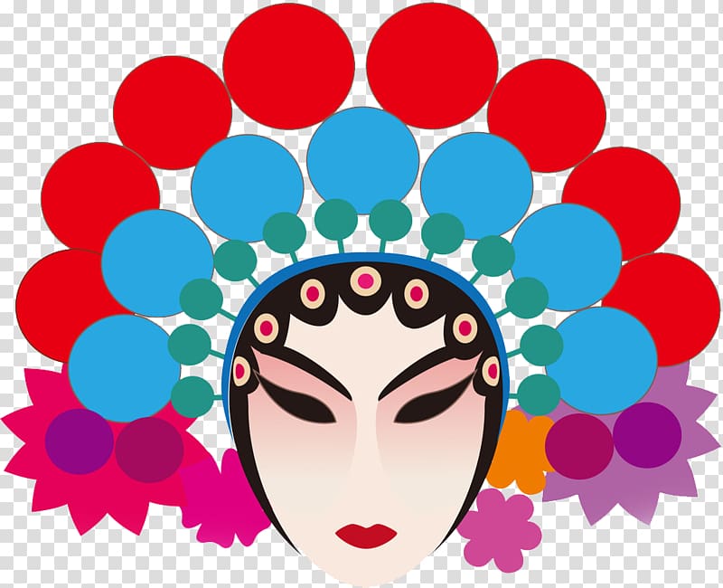 Peking opera Actor Dan Painting, Facebook transparent background PNG clipart
