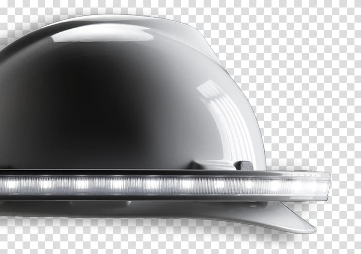 Hard Hats Light-emitting diode Task lighting, white light halo transparent background PNG clipart