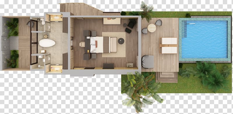 Floor plan The St. Regis Maldives Vommuli Resort Villa Swimming pool, top view Pool transparent background PNG clipart