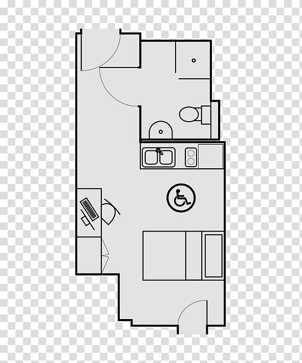 Floor plan Tate Modern Studio apartment, design transparent background PNG clipart