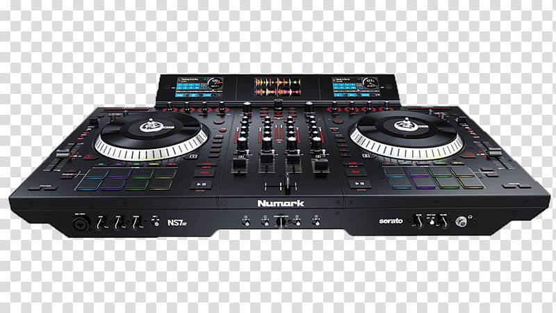 DJ controller Audio Mixers Numark Industries Disc jockey, dj with turntable transparent background PNG clipart