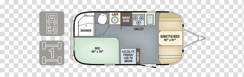 Airstream Caravan Campervans Floor plan Trailer, flying clouds transparent background PNG clipart